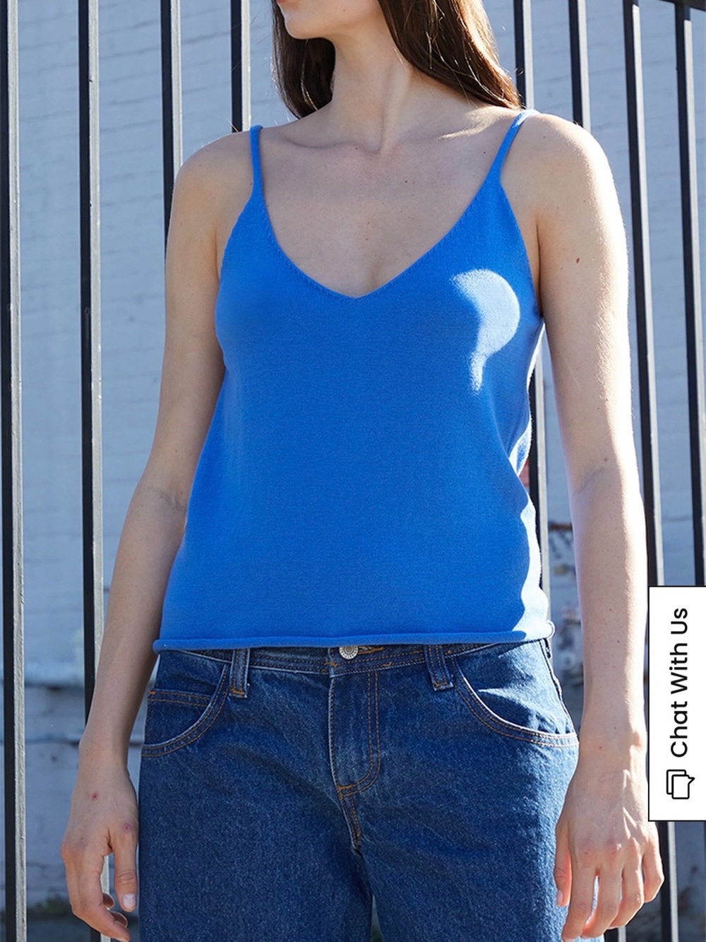 Electric Blue Knit Tank Top